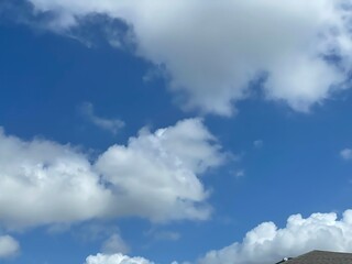 blue sky with clouds