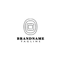 stop button logo cartoon icon design vector illustration