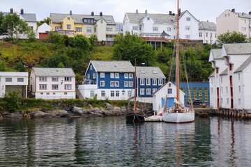 Fototapeta na wymiar Alesund homes in Norway