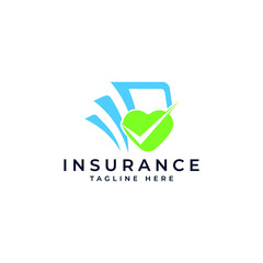 Insurance finance company logo design template
