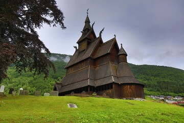 Fototapeta na wymiar Norway Hopperstad stave church