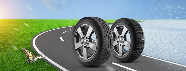 Swap winter tires for summer tires - time for summer tires © Igor Link