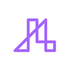 Letter LA AL monogram logo