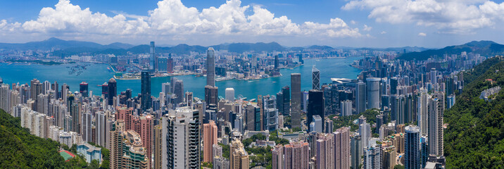 Fototapeta premium Hong Kong city skyline landmark