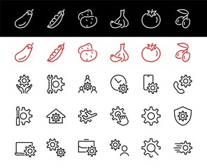 A simple set of settings and options related to Vector Line Icons. Contains icons such as set time, business, phone, and more. Editable Stroke.. 480x480