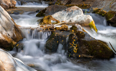 Waterfalls at Big Cottonwood creek in Utah