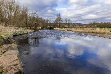 Broughshane Riverside walk and wildfowl park, Broughshane village, Ballymena, County Antrim, Northern Ireland