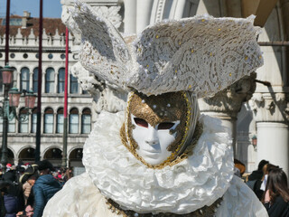 Maske beim karneval in Venedig