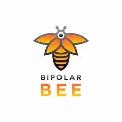 BIPOLAR BEE LOGO DESIGN FRESH AND MODERN FOR YOUR COMPANY OR ETC