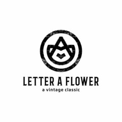 VINTAGE FLOWER A LOGO DESIGN MODERN RETRO