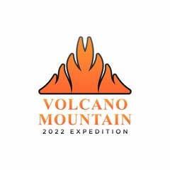 EXTREME VOLCANO MOUNTAIN EXPEDITION LOGO DESIGN FRESH AND MODERN FOR YOUR COMPANY