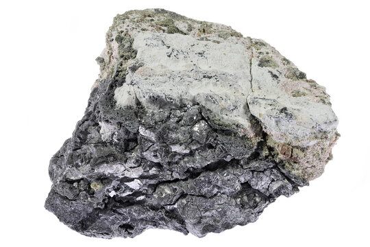nickelskutterudite from Schlema, Germany isolated on white background