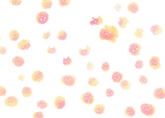seamless pattern of cat kitten illustration 