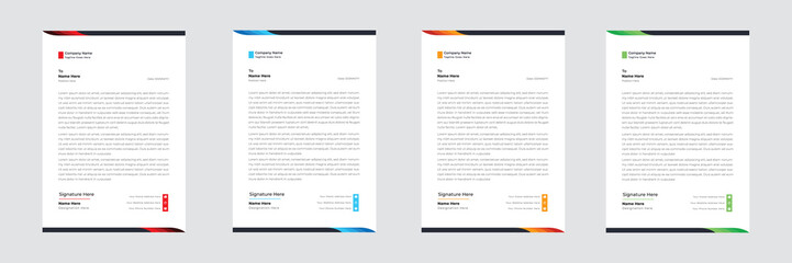 Creative Modern company letterhead template design for your project