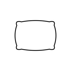 Pillow icon in line style