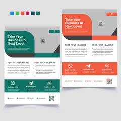 Modern design template for infographics, Modern brochure template flyer design vector template.