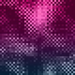 Abstract purple, pink, and blue transparent mosaic style background. Vector illustration.