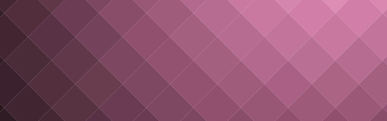 Abstract purple gradient diagonal square mosaic banner background. Vector illustration.