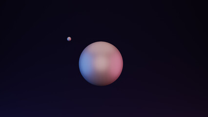 planet in space, 3d render
