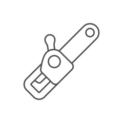 Chain saw line outline icon