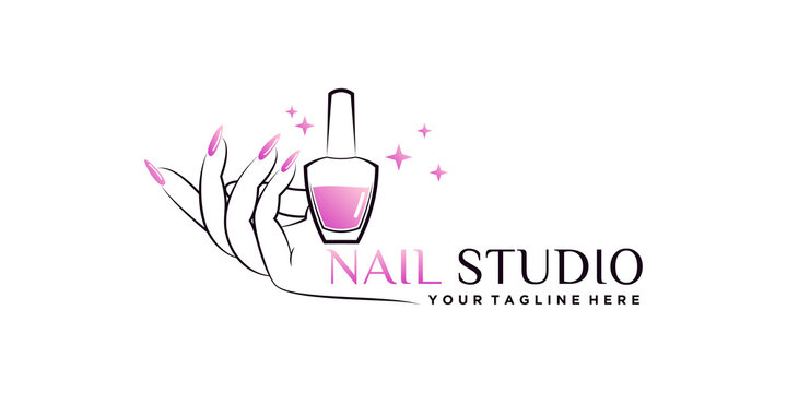 Colorful Nail Polish Logo | BrandCrowd Logo Maker