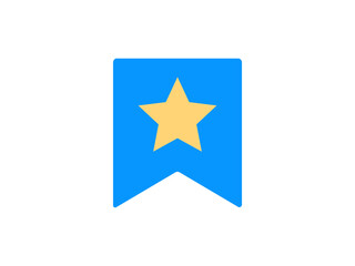 星型ブックマークアイコン：青