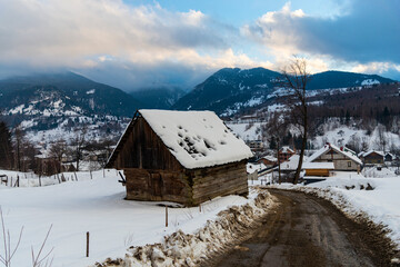 Winter landscape, Borsa ,Romania