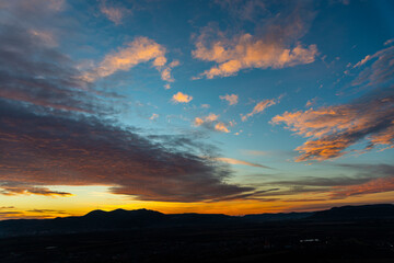 Fototapeta na wymiar Clouds at the sunset
