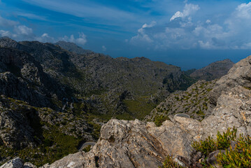 landscape in the Mountains near the sea, mallorca , Spain