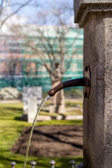 Fuente en la ciudad de Segovia, comunidad autonoma de Castilla Y Leon,  pais de España o Spain