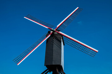 windmill In Bruges Belgium