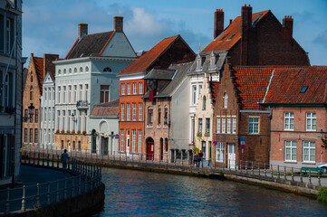 Fototapeta na wymiar canal in Bruges Belgium