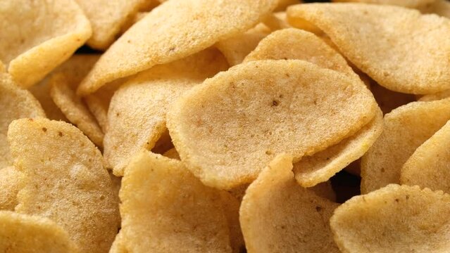 Crispy Prawn Crackers, rotating video background