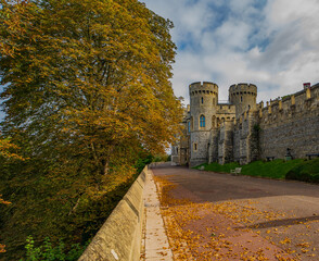 old castle in autumn