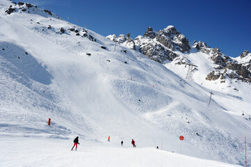 ski resort in the mountains