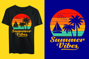 summer vibes summer t-shirt design