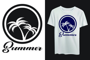 Summer t-shirt design template