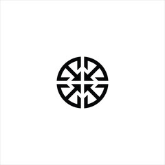 letter t logo vector circle template