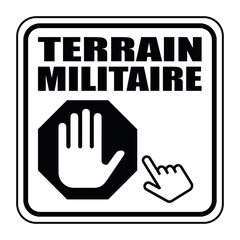 Logo terrain militaire.