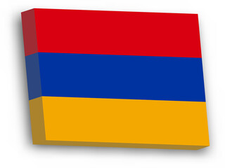 3D vector flag of Armenia