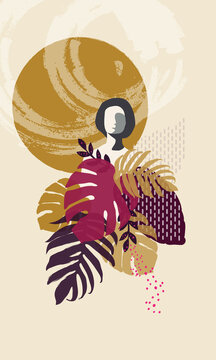 Color jungle lady