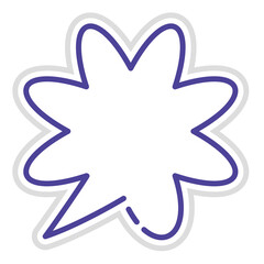 Illustration of a three-dimensional comment balloon and a speech balloon with a hand-drawn touch. Cloud-shaped speech balloon.