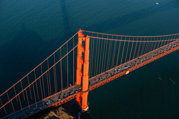 Aerial view of the Golden Gate Bridge, San Francisco, California