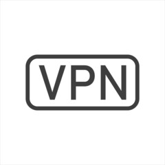 VPN icon vector. Virtual Private Network icon. Internet Security VPN Concept Icon.