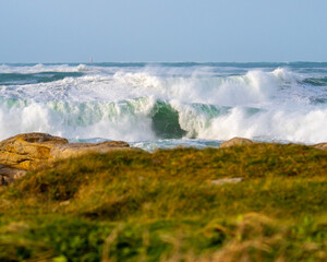 brittany during Eunice sea storm