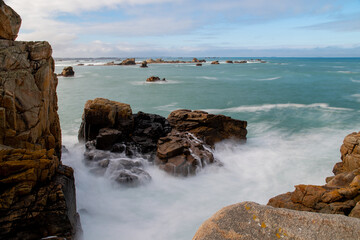 brittany during Eunice sea storm