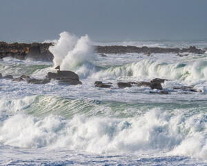 brittany during Eunice sea storm