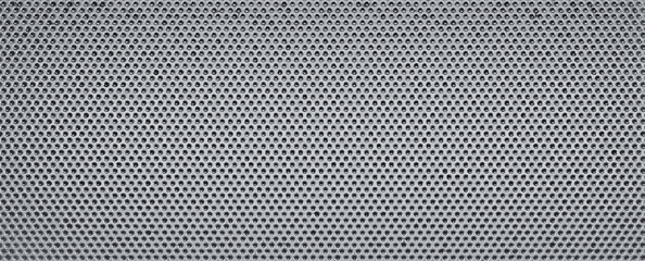 Small perforated metal plate background , 3D illustration.