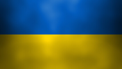 Flag of independent Ukraine. Yellow and blue background