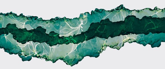 Green monochrome alcohol ink background, luxury liquid backdrop made with alcohol ink technique, smoke style, hand drawn art, fluid wallpaper, modern minimal graphic for print book cover 